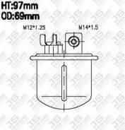 Фильтр топливный, сепаратор. Honda: Accord, Legend, Inspire, Integra, Civic Acura Legend Двигатели: F18A2, F20A, F20A2, F20A3, F20A4, F20A5, F20A6, F2...
