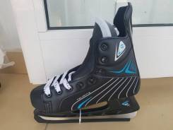 Коньки хоккейные CBB PW-206BL чёрно-голубые, размеры: 36-39;42. 36, 37, 38, 39, 42, хоккейные коньки