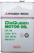 Mitsubishi Diaqueen. Вязкость 0W-20, синтетическое