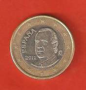 1 евро 2011 г. Испания.