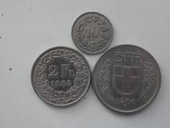 Швейцария подборка из 3 монет. Без повторов! Торги с 1 рубля!