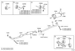 Глушитель. Toyota Camry, ASV50 Двигатель 2ARFE