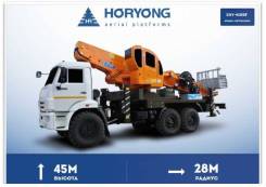 Horyong Sky. Автовышка Horyong SKY 450SF на шасси Камаз 43118, 45,00 м. Под заказ