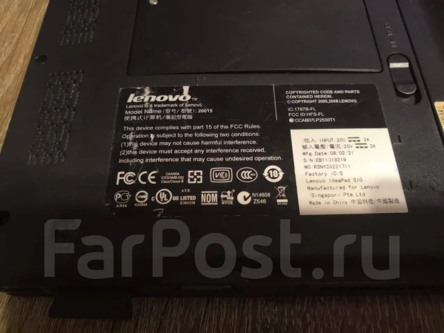 Lenovo IdeaPad S10. 10.2", 1 600����, ��� 1024 ��, ���� 130���, WiFi: 1, Bluetooth: 1, ����������� �� 3��. ����