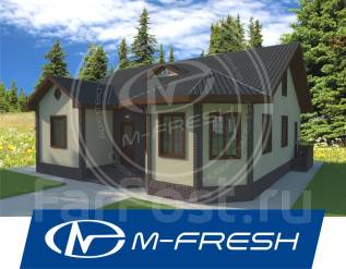 M-fresh Organic (Проект 1-этажного дома с 4 комнатами). 100-200 кв. м., 1 этаж, 4 комнаты, дерево