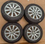 Borbet оригиналы Volkswagen на зимних шинах. 7.0x16" 5x112.00 ET45 ЦО 57,1 мм.