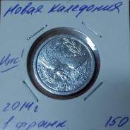 Новая Каледония 1 франк 2014 года UNC!