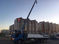 Услуги грузоперевозок. 3т кран, грузоподьемность 10 т.