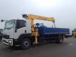 Soosan SCS746L. КМУ Isuzu FVR34UL-SDUS (Евро-5) + КМУ Top, борт сталь, 7 800 куб. см., 4x2