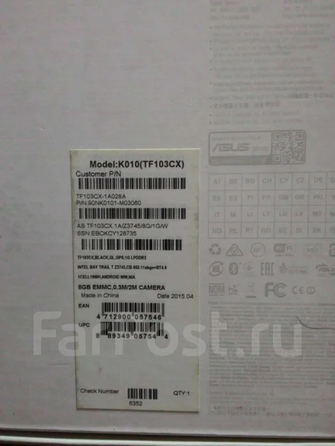 Asus Transformer Pad TF103C ����