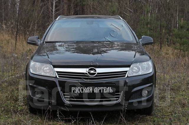 Накладки на передние фары (реснички) Opel Astra 2007-2009