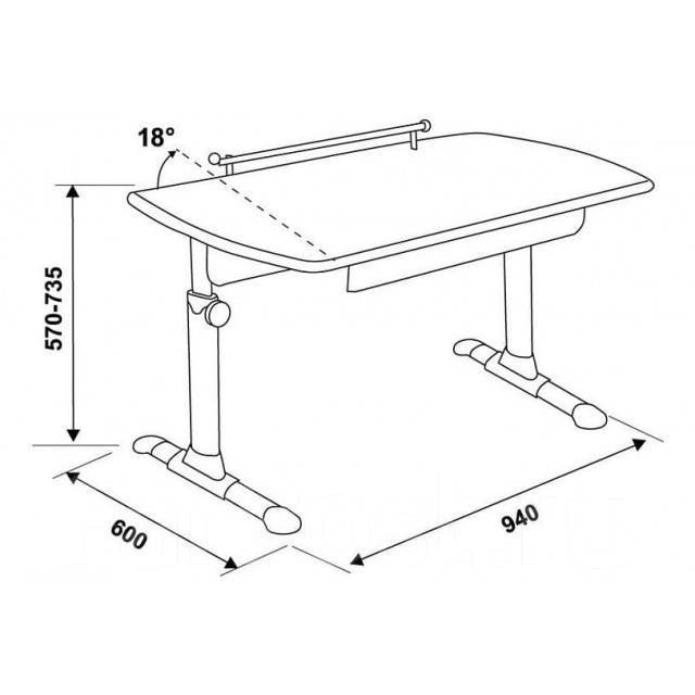 Чертежи парты для школьника