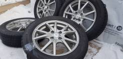 Стильные диски "T. R. G" на отличной зиме 185/60R15 Dunlop. БП по РФ. 5.5x15" 4x100.00 ET50