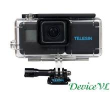 Подводный бокс Telesin для GoPro Hero 5/6/7 + доп. аккумулятор 2300mAh во Владивостоке Аквабоксы.