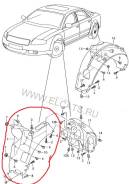 Подкрылок. Audi A8, 4E2, 4E8 Audi S8, 4E2, 4E8 Двигатели: ASB, ASE, ASN, BBJ, BDX, BFL, BFM, BGK, BGN, BHT, BMC, BNG, BPK, BSB, BSM, BTE, BVJ, BVN