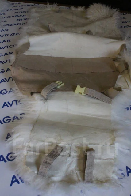 Меховые накидки на сиденья, чехлы из натуральной овчины Белая 1шт ...