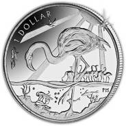* Британские Виргинские острова 1 доллар 2015 Птица Фламинго * Сu-Ni