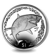 * Британские Виргинские острова 1 доллар 2016 The Lemon Shark * Акула