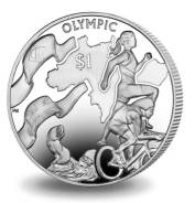 * Британские Виргинские острова 1 доллар 2016 Олимпиада * Триатлон