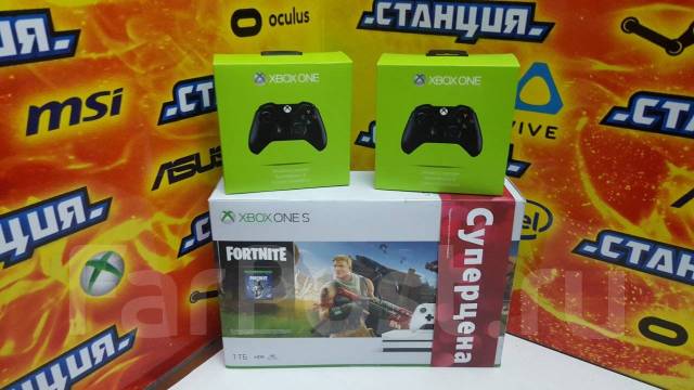 Xbox One S 1tb 2 Dzhojstika Fortnite Magazin Stanciya Garantiya - microsoft xbox one s