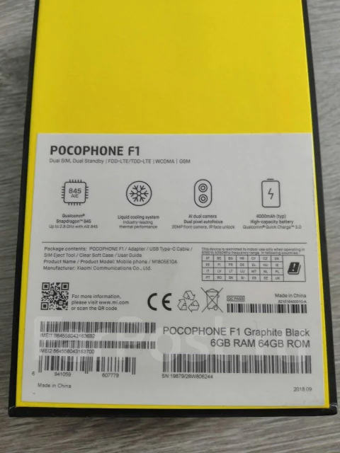Xiaomi Pocophone F1. �/�, ������, 3G, 4G LTE, Dual-SIM ����
