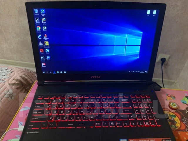MSI GP63 8RE Leopard. 15.6", 2,2����, ��� 16 ��, ���� 931���, WiFi: 1, Bluetooth: 1, ����������� �� 3��. ����