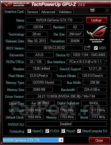 GeForce GTX 770 ����
