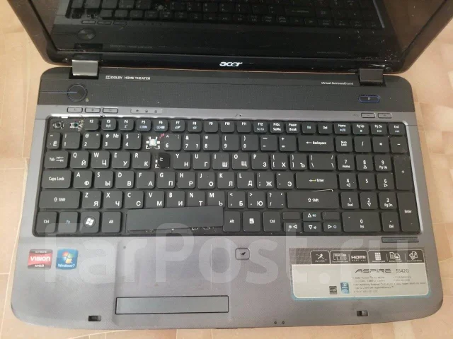 Acer Aspire 5542G. 15.6", ��� 4 ��, WiFi: 1, Bluetooth: 1 ����