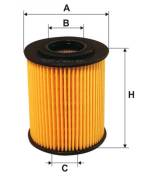 Фильтр масляный. BMW 5-Series, E39 BMW 7-Series, E38 BMW 3-Series BMW X5, E53 Opel Omega Двигатели: M57D25, M57D30, Y25DT, M57D30TU