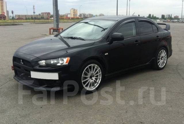 Пороги в стиле EVO на Mitsubishi Lancer X (Мицубиси Лансер 10) купить в ...