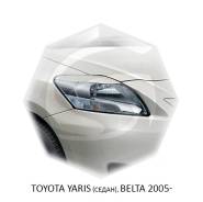 Накладка на фару. Toyota Yaris Toyota Belta, KSP92, NCP96, SCP92 Двигатели: 1KRFE, 2NZFE, 2SZFE