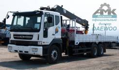 Daewoo Novus. 6х4 с краном манипулятором 7т HIAB 190