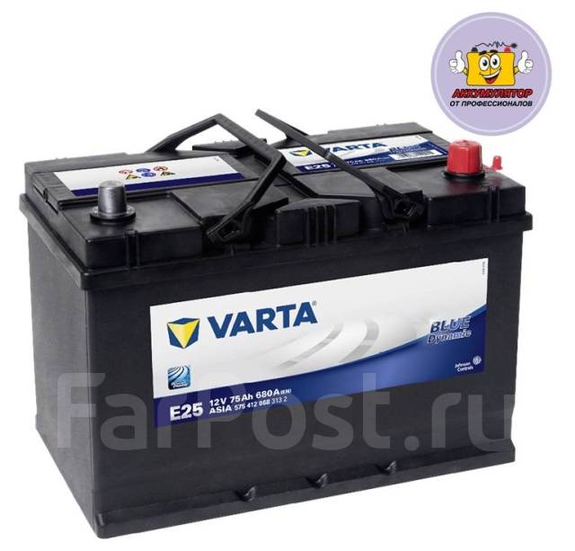  Varta Blue Dynamic E25 (75А/ч, 680А, D26L) - ы .