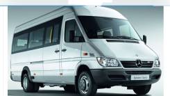 Mercedes-Benz Sprinter 411 CDI. Два автобуса с маршрутом, С маршрутом, работой