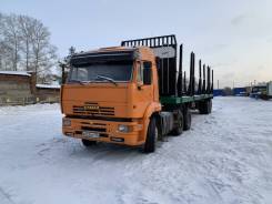КамАЗ 6460. Продам камаз 6460 с лесовозным прицепом, 15 000 кг., 6x4
