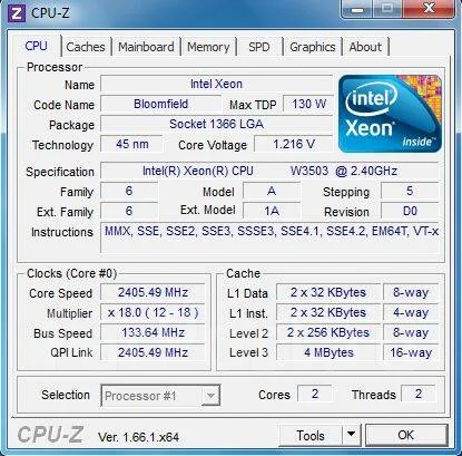 Intel Xeon W3503 ����