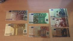 Сувенирные банкноты 7 шт 500/200/100/50/20/10/5 евро во Владивостоке