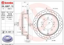 Диск тормозной. Toyota Land Cruiser, GRJ200, URJ200, URJ202, URJ202W, UZJ200, UZJ200W, VDJ200 Lexus LX570, URJ201, URJ201W, URJ202, VDJ201 Lexus LX450...