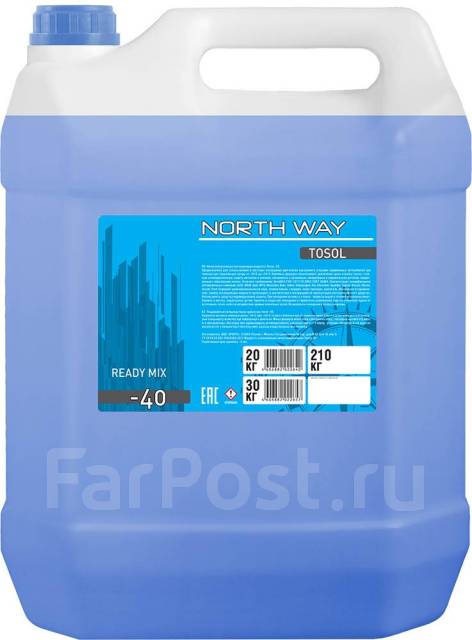 Тосол А-40М North Way 20кг, в наличии. Цена: 1 500₽ во Владивостоке