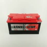 Аккумулятор Unikum 90А 3500 при сдаче старого в Новосибирске Unikum. 90 А.ч., Обратная (левое), производство Европа. Под заказ