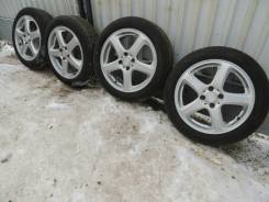 Жирный комплект Dunlop лето на литье R16! 2016г! Без пробега по РФ!. 6.0x16" 4x100.00 ET39 ЦО 66,1 мм.