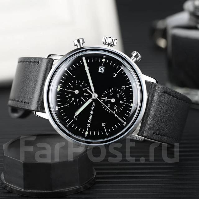 Фирменные мужские часы Keller and Weber Chronograph. Оригинал, новый ...