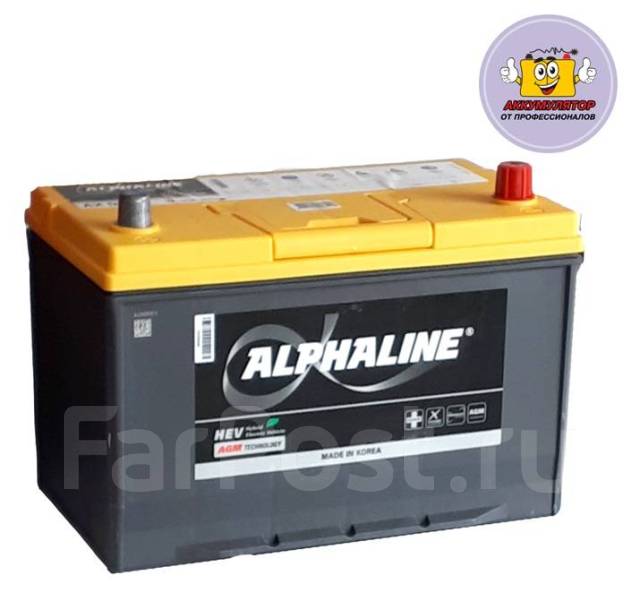 Аккумулятор Alphaline AGM D31L (90А/ч, 800А), обратная (левое), 90 А.ч ...