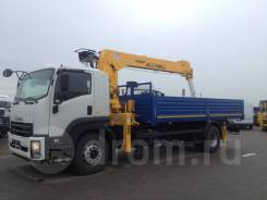 Soosan SCS746L. КМУ Isuzu FVR34UL-SDUS (Евро-5) + КМУ Top, борт сталь, 7 800 куб. см., 4x2