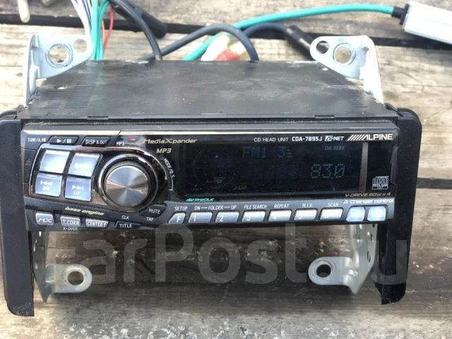 Процессорная магнитола Alpine CDA-7895J, 1 DIN — 178x50 мм, б/у, в