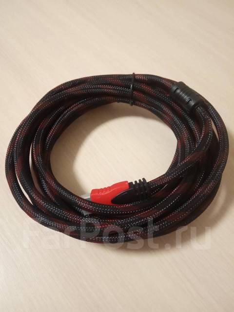 Hdmi кабель 5 метров 5м в оплетке. 5m, новый, в наличии. Цена: 450₽ во .