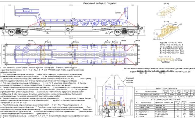 Чертежи вагона платформы модели 13 9004