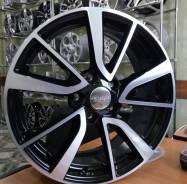 Диск колесный 17 КиК KC699 ZV Camry 7.0*17 5*114.3 ET45 D60.1 алмаз черный в Новосибирске K&K КС699