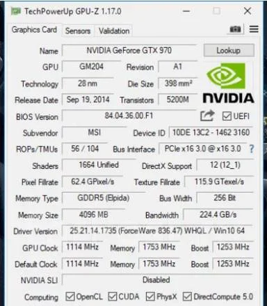 GeForce GTX 970 ����