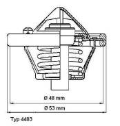 Термостат. Ford: Fusion, Puma, Focus, B-MAX, C-MAX, Fiesta, Mondeo, EcoSport Mazda Mazda2, DY Volvo S40 Volvo C30 Volvo V50 Двигатель 16ECOBOOST